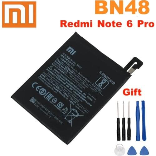 Xiaomi Phone Battery BN48 4000mAh High Capacity High Quality Replacement Battery For Xiaomi Redmi Note 6 Pro +Tools