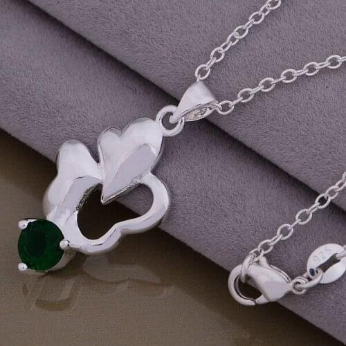 AN952 stearling silver color color Necklace silver color color fashion jewelry pendant /bzzakrga bkvakcca