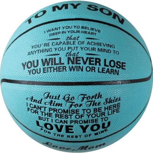 Mom to My Son You Basketball Wholesale or retail Cheap Basketball Ball Official Size7 Basketball With Net Bag+ Needle