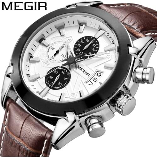MEGIR Luxury Multifunctional Sports Mens Belt Business Fashion Trend Waterproof Simple Quartz Mens Watches Relogio Masculino