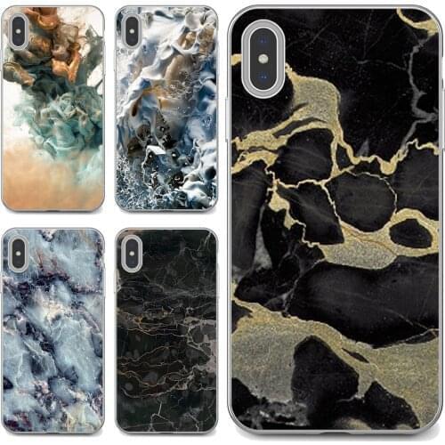 White-Black-Marble-Stone-texture For Samsung Galaxy S7 S8 S9 S10E S20 FE Note 10 20 Edge Lite Plus Ultra Soft TPU Phone Case