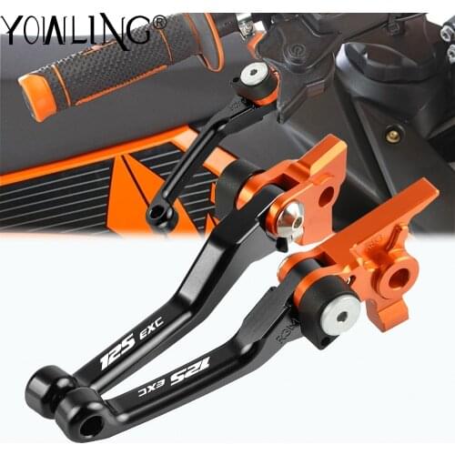 For 125EXC 125 EXC 2004 2005 2006 2007 2008 Motorcycle Accessories CNC Aluminum Dirt Bike Handle Folding Brake Clutch Lever
