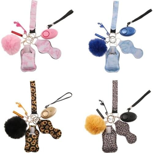 Hot Sale Personal Security Alarm Cute Mini Self-defense Product Multi-function Keychain Girl Self-defense Wolf Guard Set