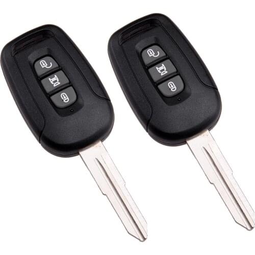 ID46 2Pcs Remote Key Fob 3 Buttons 433MHz ID46 Chip Fit for Chevrolet Captiva 2008 2009 2010 2011 2012 2013