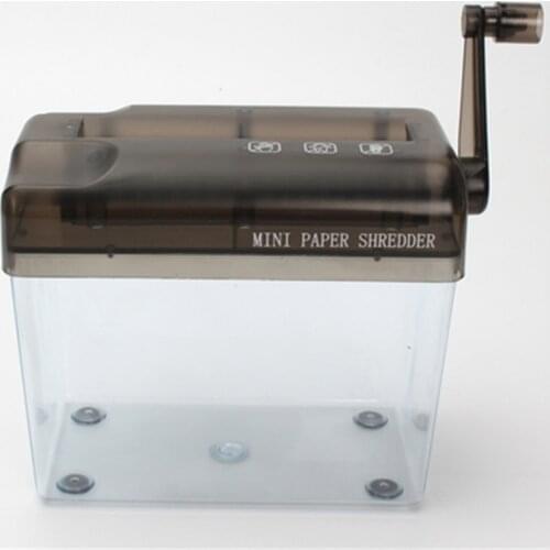 Mini Blue Shredder Crusher Destroyer Paper Documents Cutting Machine