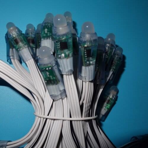 DC5V WS2818 addressable pixel;IP68 rated;one bad node does not affect the other nodes'working;with all WHITE wire