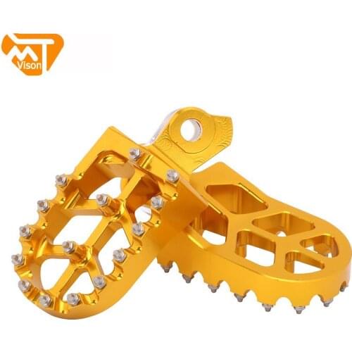 Motorbike CNC Foot Pegs Footpegs Red Motorcycle Footpeg Aluminum For SUZUKI RMZ 250 RMZ 450 RMZ250 RMZ450 2008-2018 2017 2016