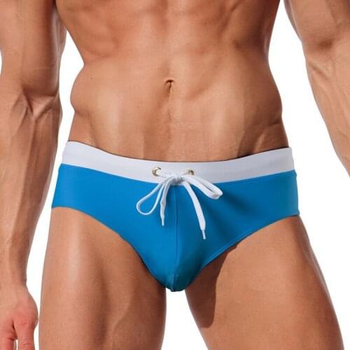 A282 Pocket Solid Men Swimwear Beach Mens Swimsuit Sunga Board Shorts Man Swimming Trunks Boxer Shorts Swim Suit Bathing Suits