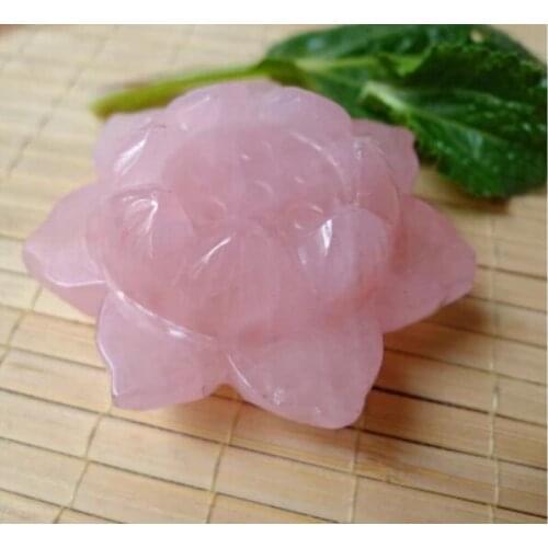 Natural crystal powder lotus base The crystalline base of the lotus 54*20mm