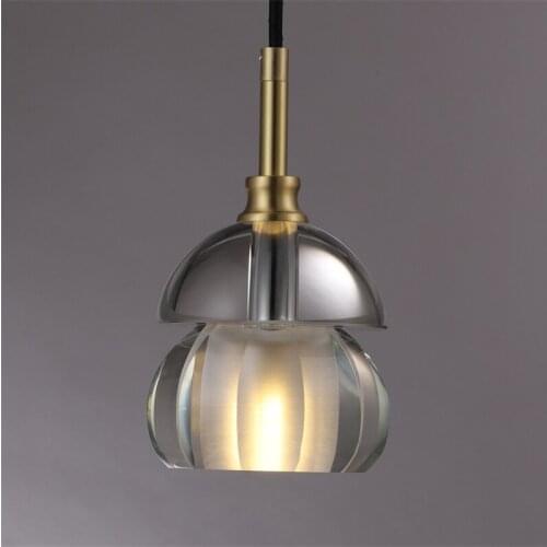 Nordic Crystal LED G4 Pendant Light Luxury Can Prolong Bedroom Living Room Corridor Modern Indoor Single Head Decor Luminaire