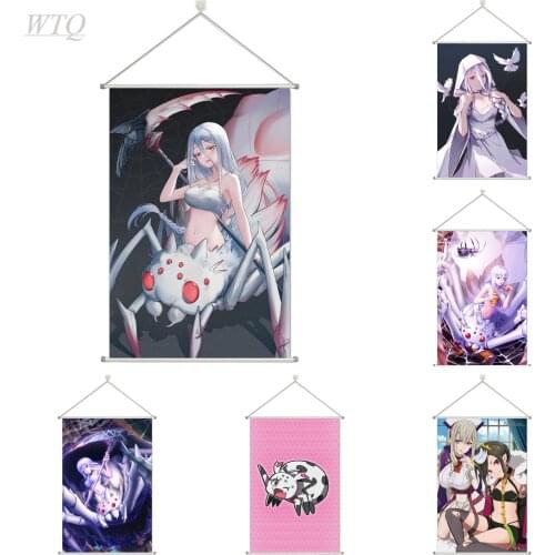 Anime Posters So I'm A Spider, So What^Kumoko Ariel Sophoa Keren Canvas Painting Game Poster Wall Art Picture Room Home Decor