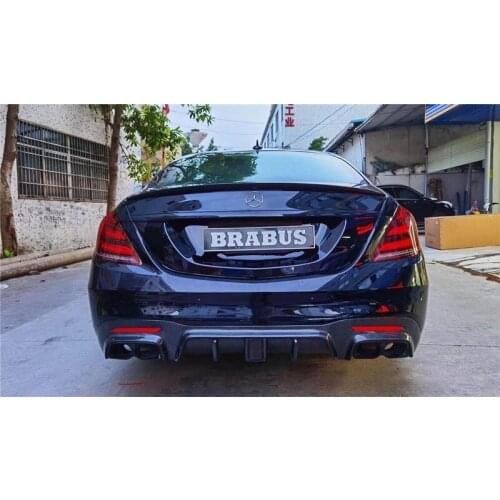 Suitable for S-class Benz S63 Amg Surround W222 Babos Carbon Fiber Front Tuyere and Rear Lip Tail Throat