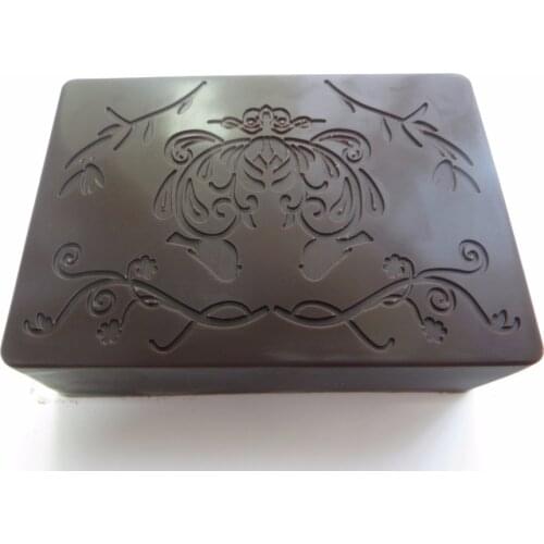 Silicone Mould Square Shpae Tree stamp pattern Soap Mold DIY Silicone Soap Molds Pudding Jelly Candle Mold QT0053