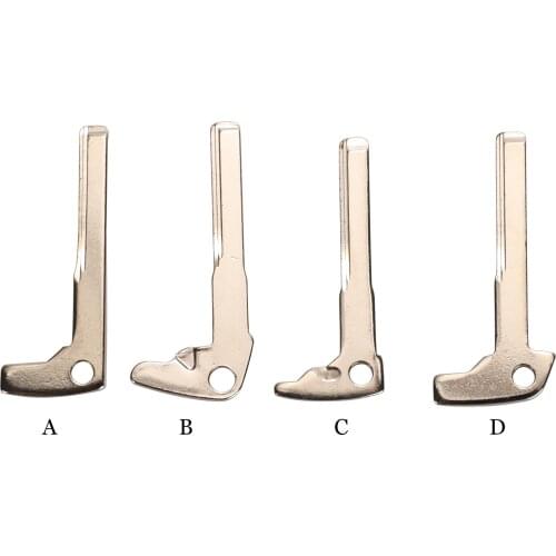 1ps New Smart Remote Key Keyless Replacement Uncut Emergency Blade Blank Insert for Mercedes Benz Car Fob Key Blade Replacement