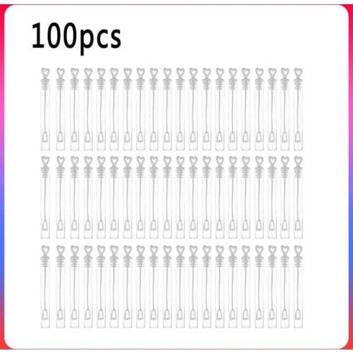 100pcs 60pcs Love Heart Wand Tube Bubble Soap Bottle Playing Fun kid Toy Wedding Decor Compact and Portable Carry Convenient