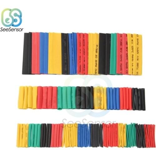 164pcs Polyolefin Shrinking Assorted Heat Shrink Tube Wire Cable Insulated Sleeving Tubing Set