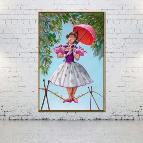 Artcozy Oil Canvas Painting haunted mansion phone For Home Decoration Wall Art