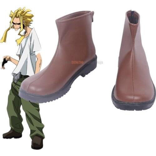 All Might Brown Cosplay Boots Boku no Hero Academia Shoes Cosplay My Hero Academia Shoes Custom Made Any Size
