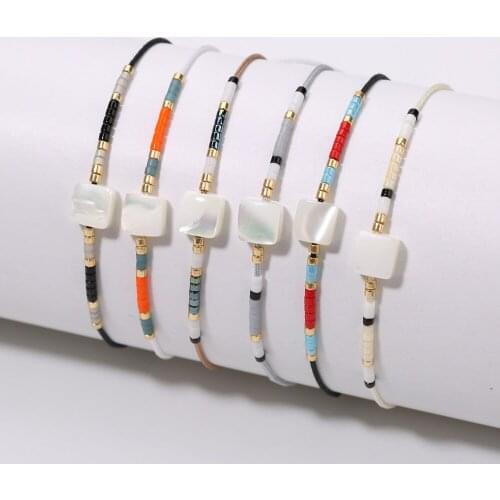 Rttooas Mini Delica Seeds Beaded Bracelets Women Adjustable Miyuki Beads Bracelet Handmade Woven Friendship Gifts 2020 New