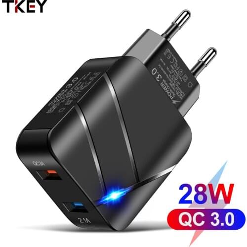 QC3.0 Quick Charging Mobile Phone Charger 36W USB Charge Power Adapter For iPhone 12 11 XS Samsung Galaxy S21 Huawei Mate 40 30