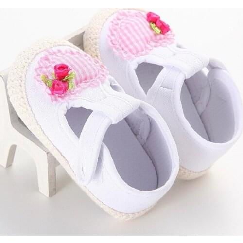 Childrens shoes first walker female baby child toddler shoes infant spring and autumn cotton heart-shaped flowers soft bottom c