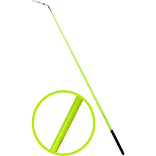 High quality Gymnastics Rhythmic sticks with pearly-lustre fluorescent yellow color