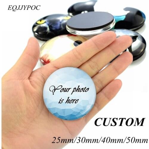 Customized Photo Frame Picture Fridge Magnets Refrigerator Magnetic Stickers Family Friends Children Pet Gifts Souvenir Logo