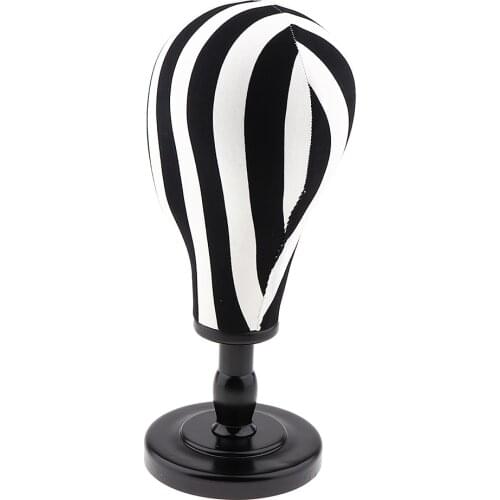 Freestand Wigs Mannequin Head,Wigs Making Styling Hat Display Holder Stand with Wooden Support Rack