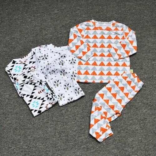 Girl Bamboo Joint Cotton Underwear Suit Rendering Unlined Upper Garment Children Pure Cotton Long Johns Pajamas Suit 80-120