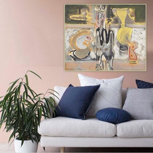 Citon Mark Rothko《Untitled.45-6》Canvas Art Oil Painting Abstract Artwork Painting Decorative Picture Wall Decor Home Decoration