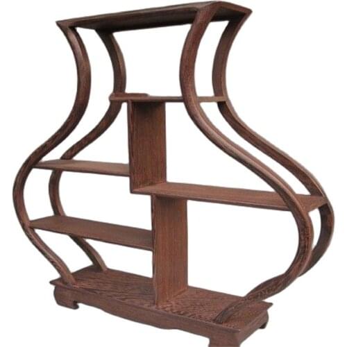 Pretty wood Stand /SHELF For Netsuke / Snuff Bottles Or Curios