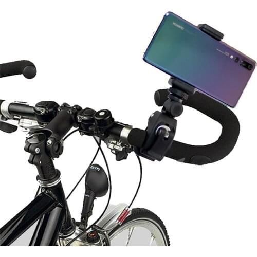 Bike Phone Mount Adjustable Motorcycle Cell Phone Mount Holder Stable Phone Mount 360 Degrees Rotation Quick Easy Installation