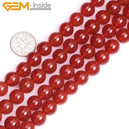 Gem-inside 10mm Natural Round Stone Beads For Jewelry Making Beads 15'' DIY Bracelet Necklace Earring Jewellery