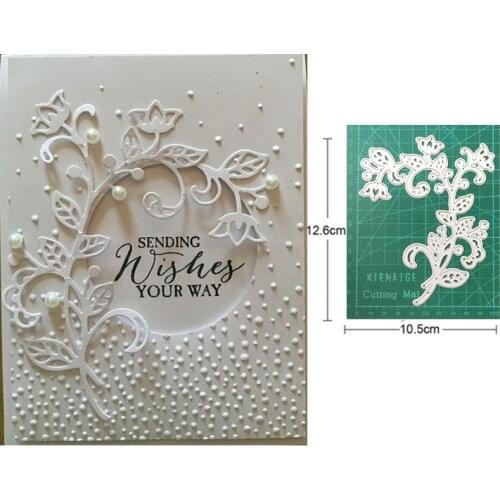 Christmas Flower Vine Metal Cutting Dies Stencils dies for DIY Scrapbooking dies Decoration Card Paper Craft dies Embossing Dies