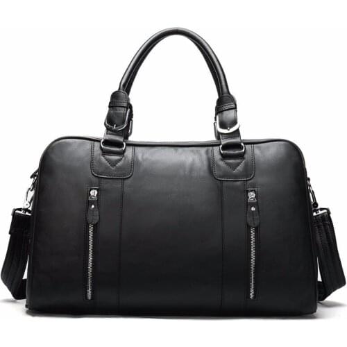 New fashion briefcase messenger bags mens genuine leather 14'' laptop bag office business tote