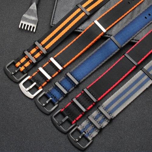 San Martin Nato Strap 20mm 22mm Universal Type High-density Woven Canvas Watch Straps For Pilot Military Sports Watch Bands