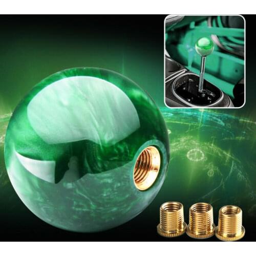 Universal Acrylic Plastic Marble Ball Shift Knob 54mm DIY Auto Replacement Parts For Manual Car Shoort Throw Gear Shifter