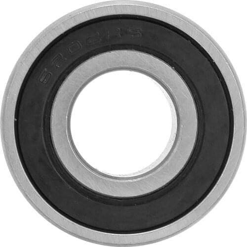 10Pcs 6202-RS Black Bearing Steel Deep Groove Ball Bearing 15mm For Gearboxes, Instrumentation, Motors, Household Appliances