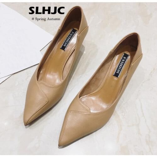 SLHJC Women's Shoes With A Glass Heel