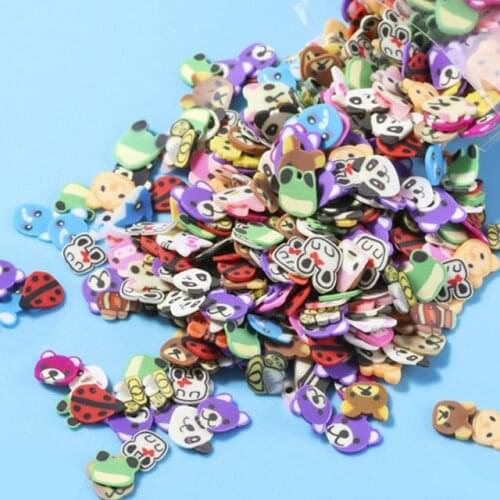 Mixed Slime Fruit Animal Flower Soft Clay Slice Resin Filler Nail Art Resin Epoxy Mold for Craft Making DIY Fillings Wholesale