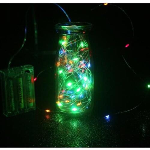 LED Copper String Lights Garland For Christmas Tree Christmas Lights Battery Fairy Light Holiday Lighting Wedding Party Decor