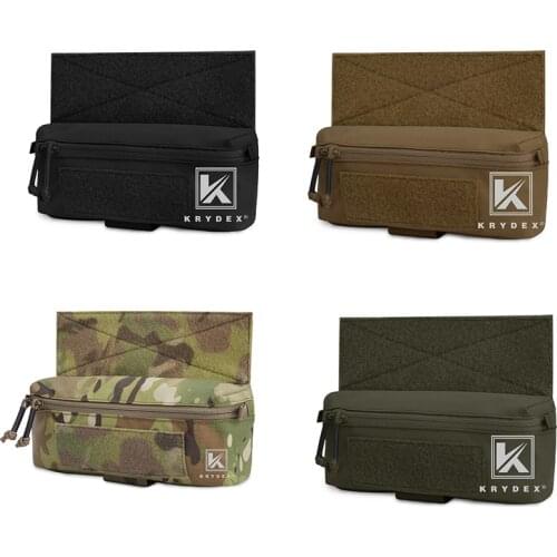 KRYDEX Tactical Vest Chest Mini Dangler Drop Pouch For JPC CPC LBT D3CR MK3 MK4 Plate Carrier Storage Mini Abdominal Fanny Pack