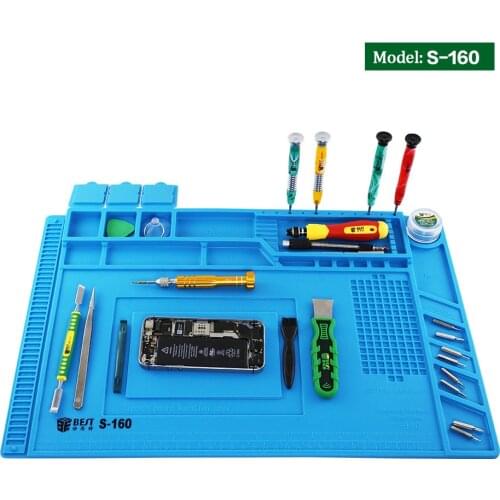 Heat Insulation Soldering Mat With Magnetic Repair Silicone Work Mat For Smart Mobile Phone Computer DIY Welding Repairing Tool