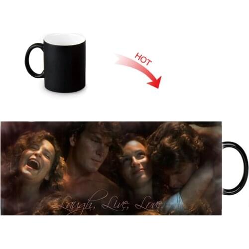 Custom Photo Magic Mugs Dirty Dancing Heat Color Changing Mug 350ml/12oz Coffee water Milk Cup DIY Gift