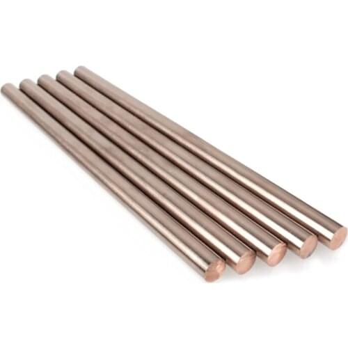 W70 Bar W70Cu30 Tungsten Copper Alloy Bar Rod Spot Welding Electrode Rod DIY Material Length 100/200mm Diameter 1 to 10mm