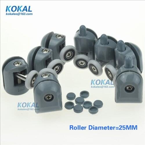 [YSL-DL-25]Free Shipping 8PCS Shower room accessories shower cabin pulley bathroom pulley old fashioned pulley 25 diameter