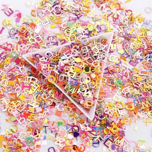1package Mixed Nail Glitter Powder Sequins Colorful Multiple size Ultrathin Laser Shell Sequins DIY 3D Nail Art Decorations