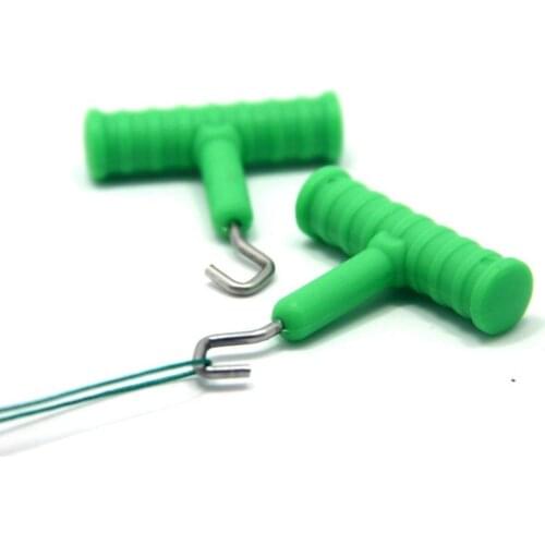 1 PC Fishing Hook line Tool Anti-slip Carp Fishing Bait Rig Hook Puller T-type Knot Tool Terminal Outdoor for Tackle Accessory