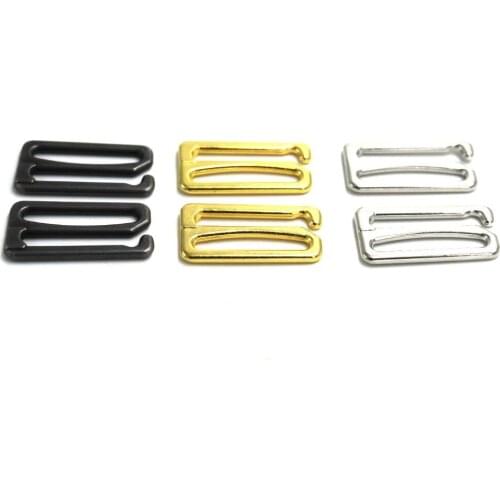 10 pcs / lot 25mm metal silver/gold/gun black big hook bra sewing buckle zinc alloy material bra accessory