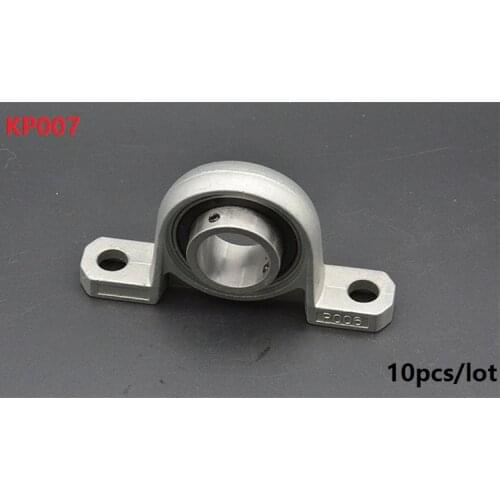 10pcs/lot KP007 35mm zinc alloy bearing pillow block Mounted support Spherical Roller pillow block housing
